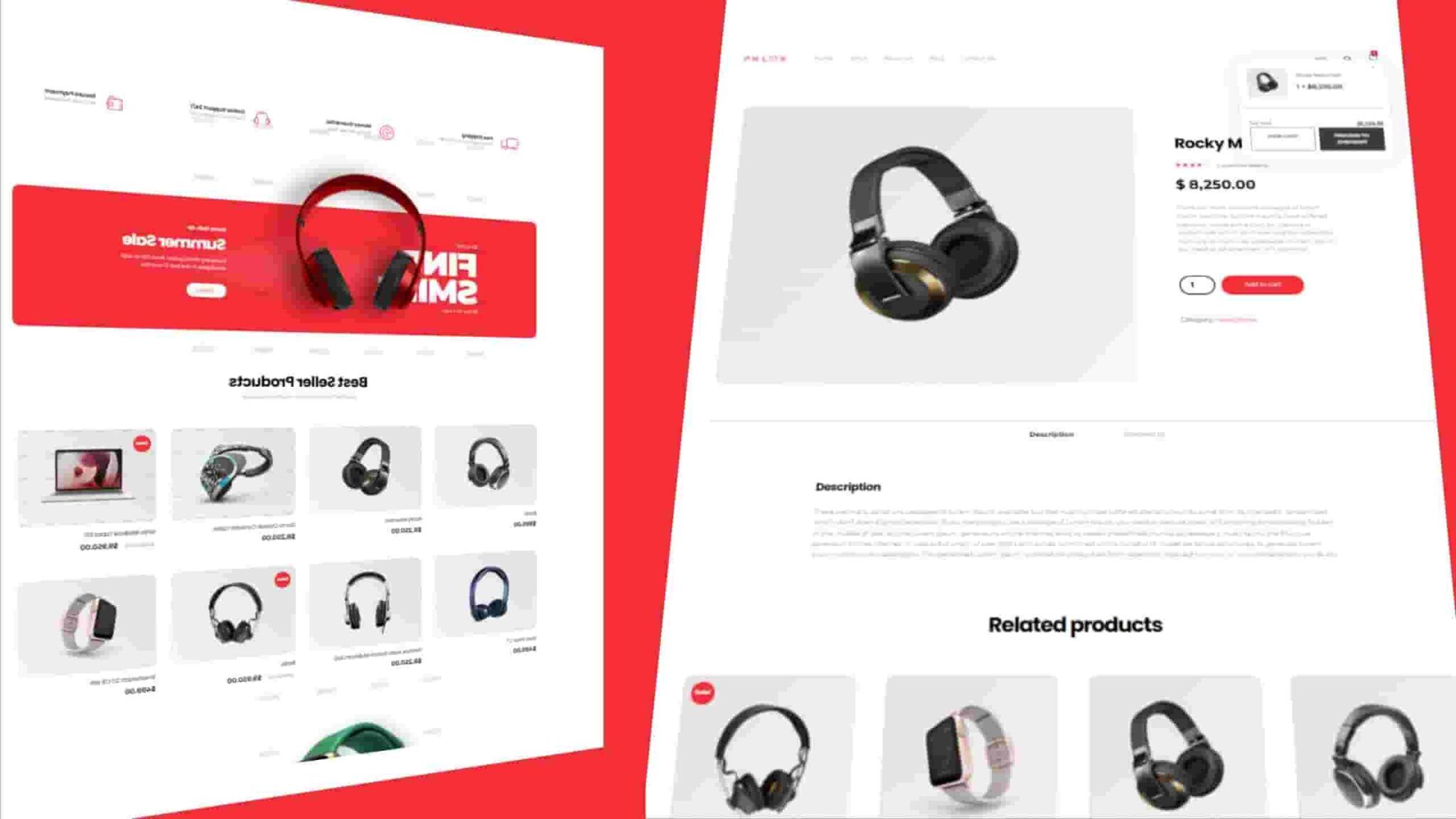 Build Responsive ECommerce Website Template HTML CSS & JavaScript
